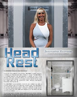 THE HEADREST CONSTRUCTION PORTABLE TOILET