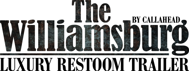 Wedding Bathroom Trailers | Restroom Trailer Rental for Weddings | Corporate Events | The Williamsburg Luxury Restroom Trailer by CALLAHEAD