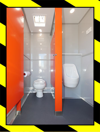 The Job Site 80 Restroom Trailer INTERIOR VIEW