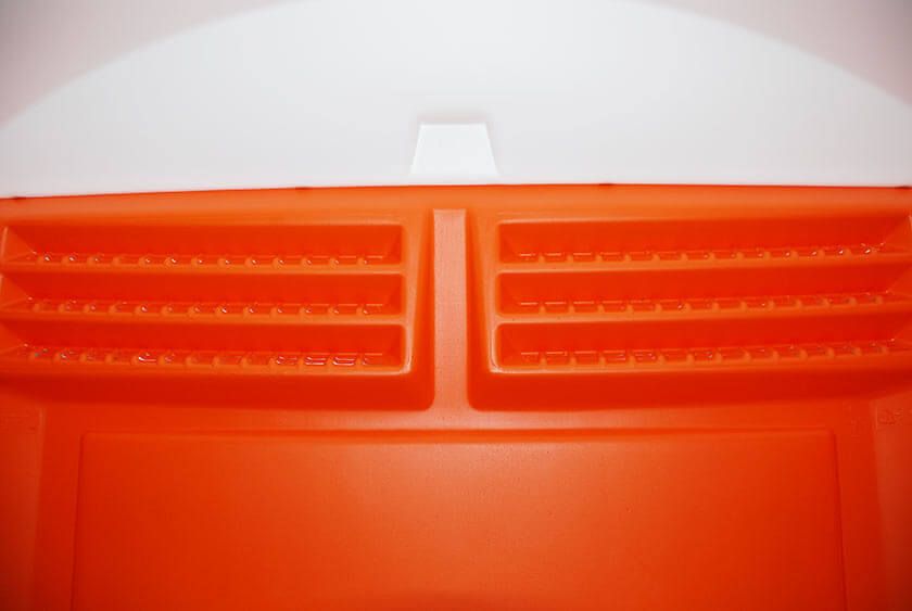 LOUVERED VENTS UNDER EAVES FOR FRESH AIR