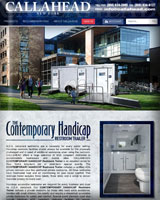 CONTEMPORARY HANDICAP ACCESSIBLE RESTROOM TRAILER