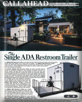 THE SINGLE ADA Restroom Trailer