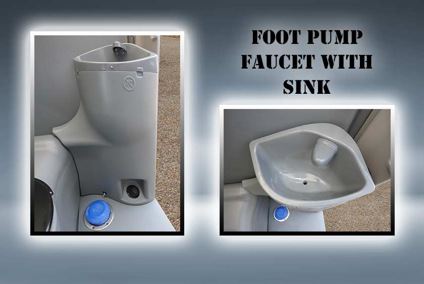 FOOT PUMP ACTION RUNNING WATER WITH SINK