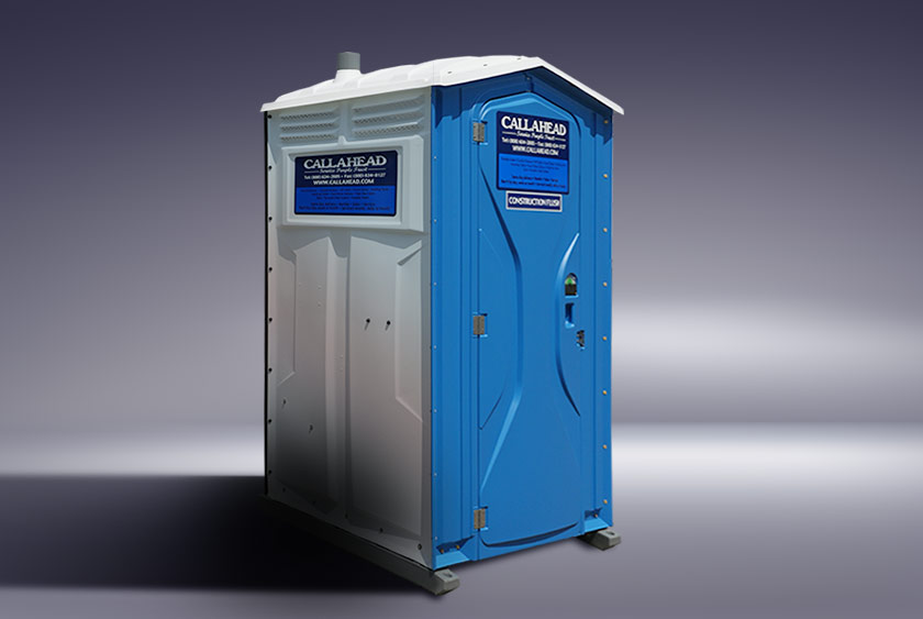 THE BLUE WHITE CONSTRUCTION FLUSH PORTABLE TOILET