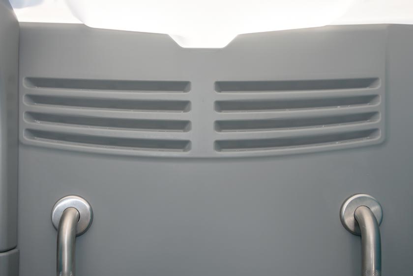 WELL VENTILATED ON THREE SIDES