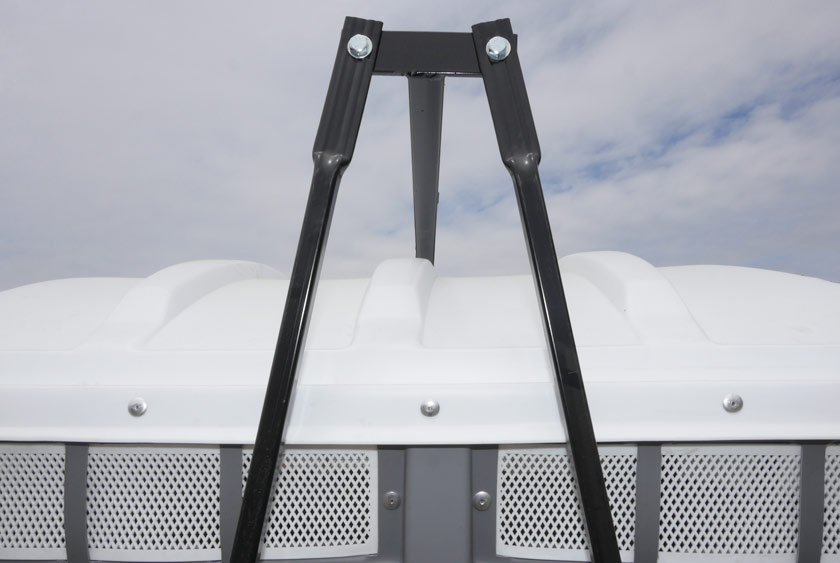 LIFTING HOIST ALLOWS EASY AND SECURE TRANSPORT TO YOUR PREFERRED LOCATION