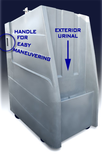 Porta Potty Includes Outside Urinal