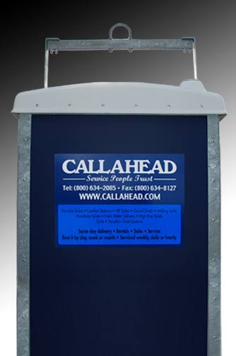 RollerHead Mobile Porta Potty on Wheels for High Rise, with Steel Lifting Hoist