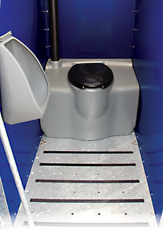 RollerHead Portable Toilet Roomy Interior