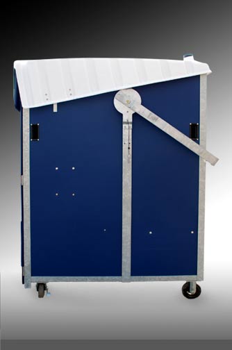 Roof Rotates and Drops Down for Low Doorways