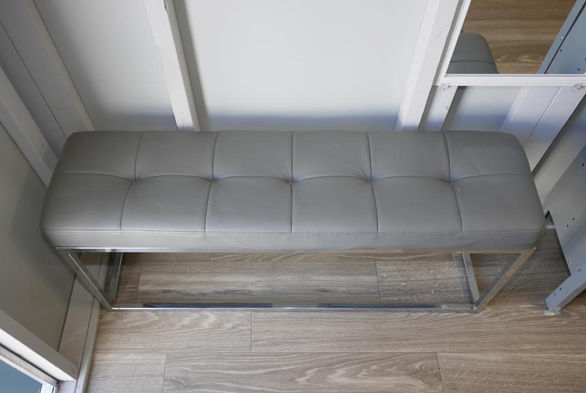 VINYL AND CUSHION BENCH SEATING