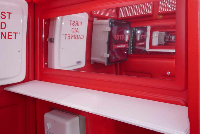 CONVENIENT SHELF TO ASSIST WITH HANDLING MEDICAL SUPPLIES