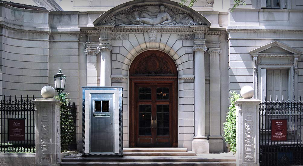 The A16 Portable Security Booth Near Park