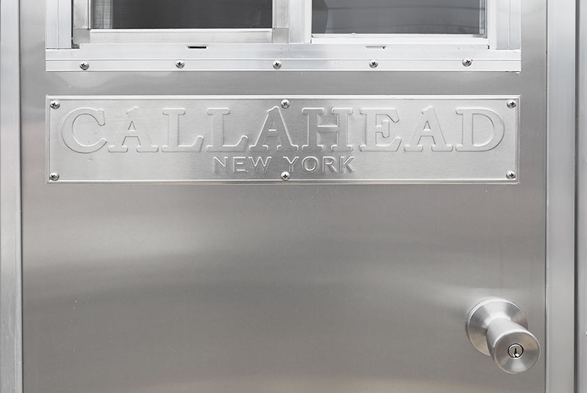 CALLAHEAD METAL ENGRAVED PLATE INDICATES QUALITY