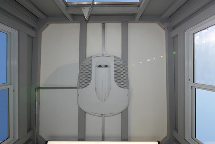 INTERIOR CEILING SHOT ILLUSTRATES THE PANORAMIC VIEW OF THE WORLD VIEW 25