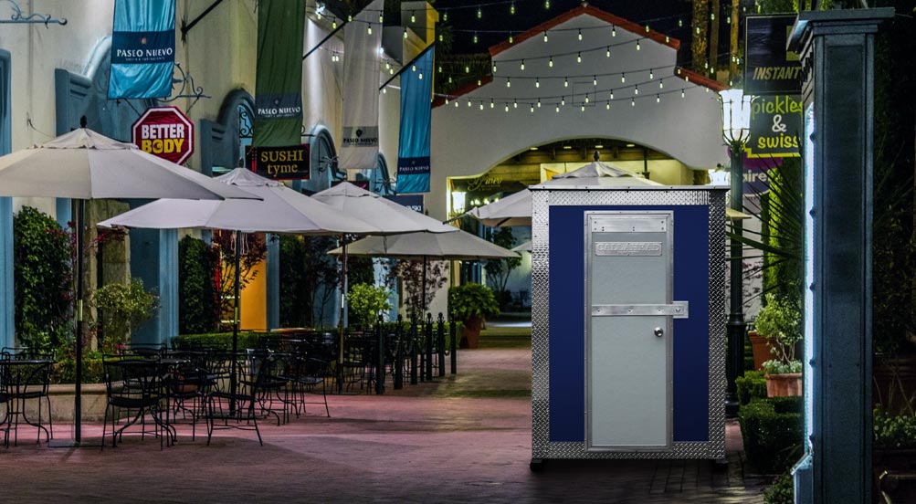 A25 STORAGE SHED IN A SHOPPING PLAZA