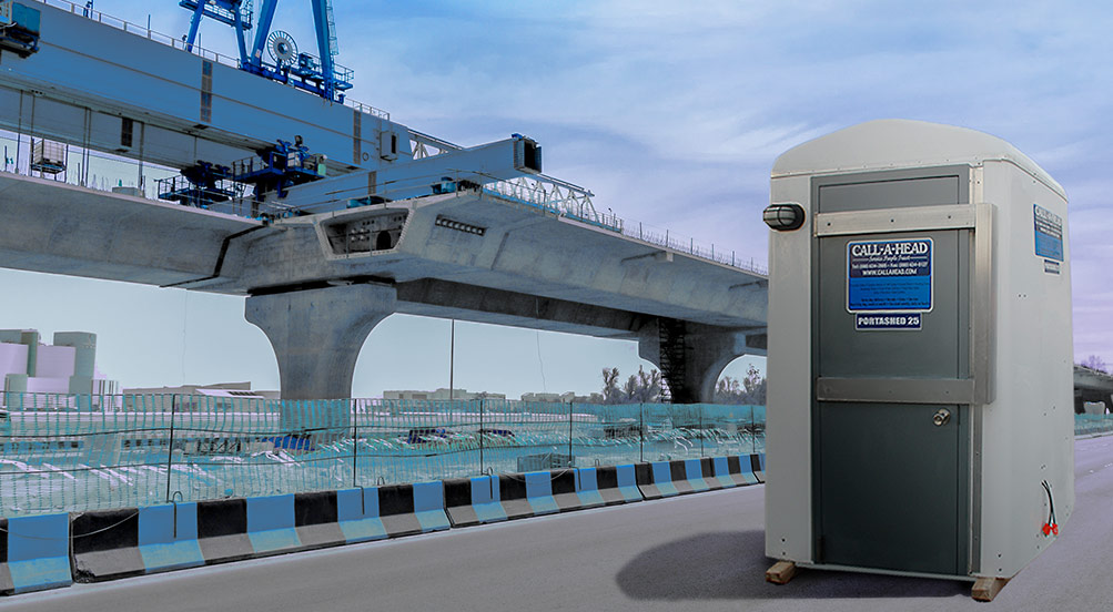 The Portashed 25 in NY Bridge Construction