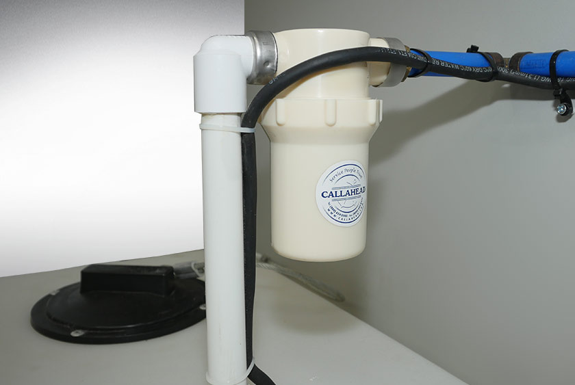 Strainer/filter’s water before reaching the faucet.