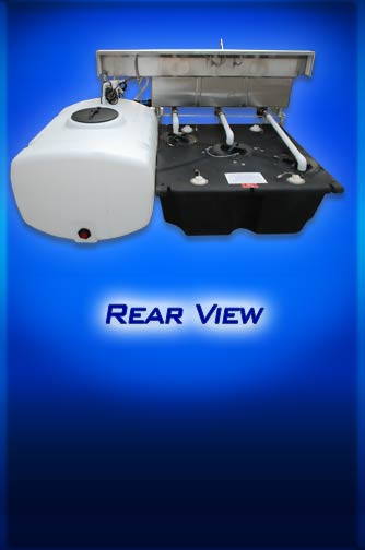 Rear View of Stainless Sink Setup