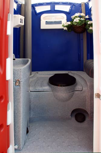 Porta Potty Comfortable Interior