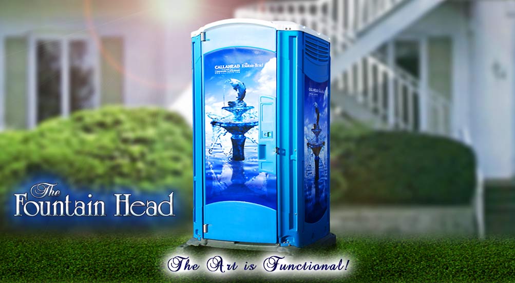 The Art is Functional! The Fountain Head Portable Toilet by CALLAHEAD