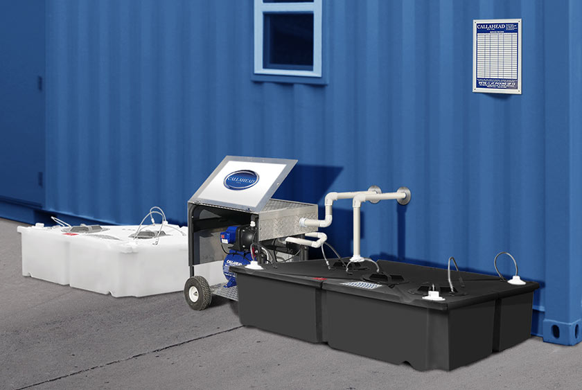 FLAT TANK <b>MAC TOILET SYSTEM</b> OUTSIDE SHIPPING CONTAINER OFFICE