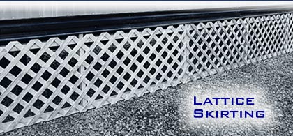 Lattice Skirting for Office Trailers