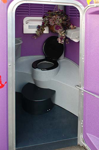 The Purple Potty Portable Restroom.