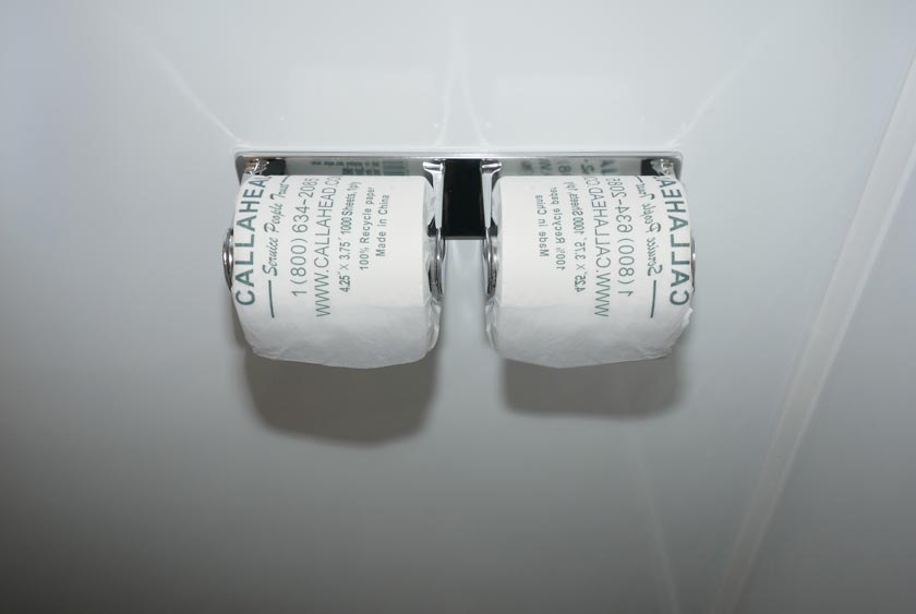 DUAL TOILET PAPER HOLDER