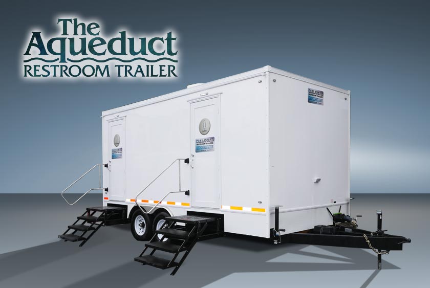 THE AQUEDUCT RESTROOM TRAILER BY CALLAHEAD