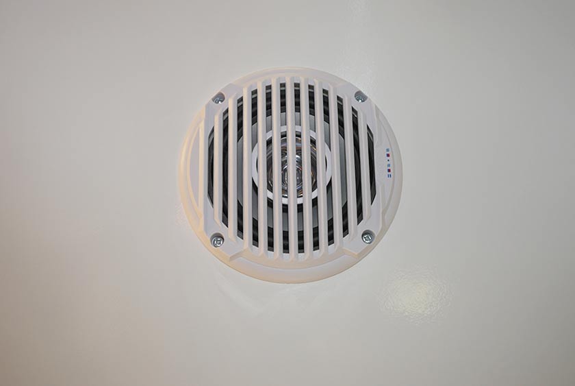 CENTRAL MUSIC SYSTEM WITH CD PLAYER AND AM/FM STEREO