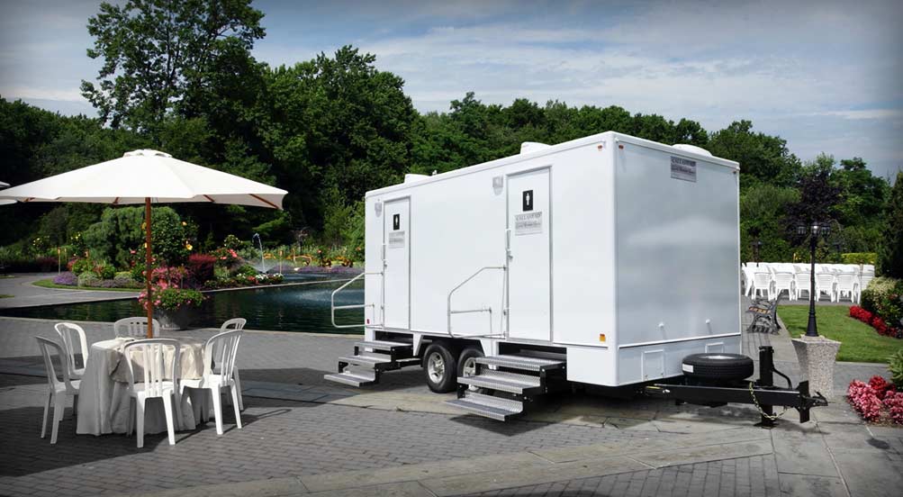 East End Restroom Trailer Near Outdoor Venue