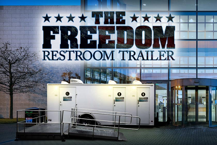 THE FREEDOM RESTROOM TRAILER