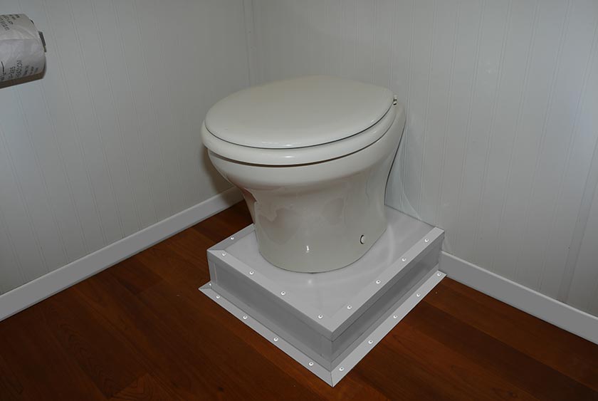 FULL SIZED PORCELAIN PUSH BUTTON FLUSHING TOILET