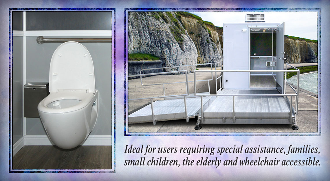 MODERN HANDICAP Restroom Trailer For Any Event