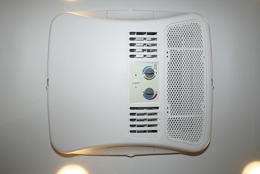 AIR CONDITIONING UNIT PROVIDES COMFORT ON WARM DAYS OR NIGHTS