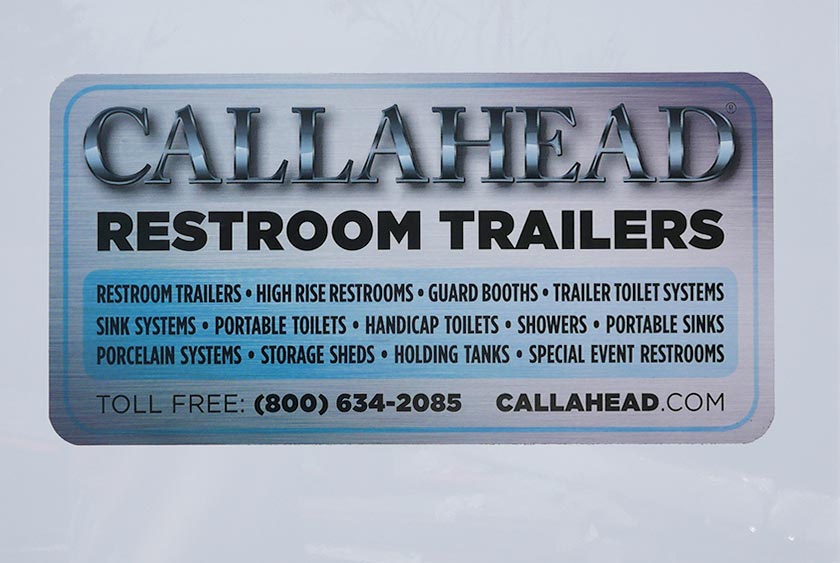 EXTERIOR SIGNAGE INDICATES ADA RESTROOM FOR ALL GENDERS