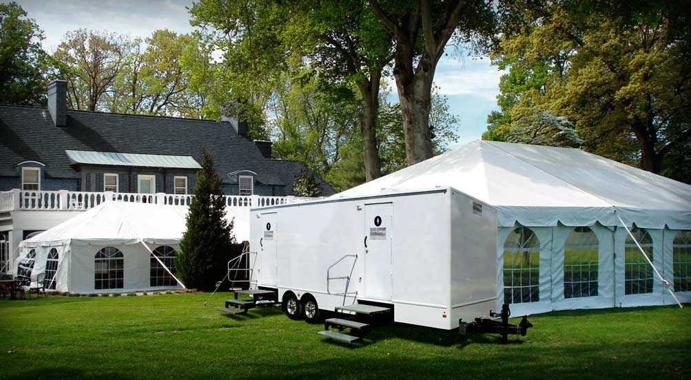The PARKSIDE Restroom Trailer At A Special Event 