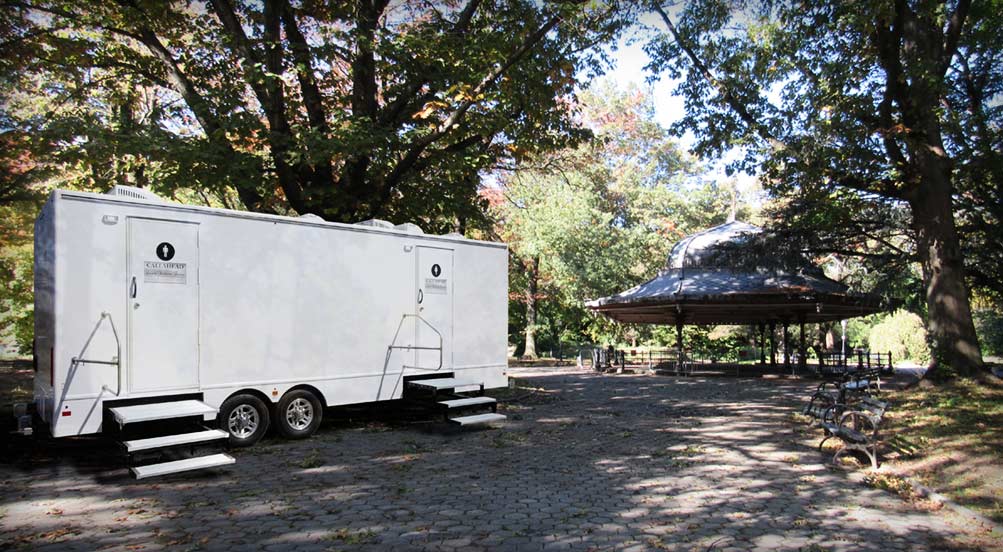 The PARKSIDE Restroom Trailer Available For Any Park