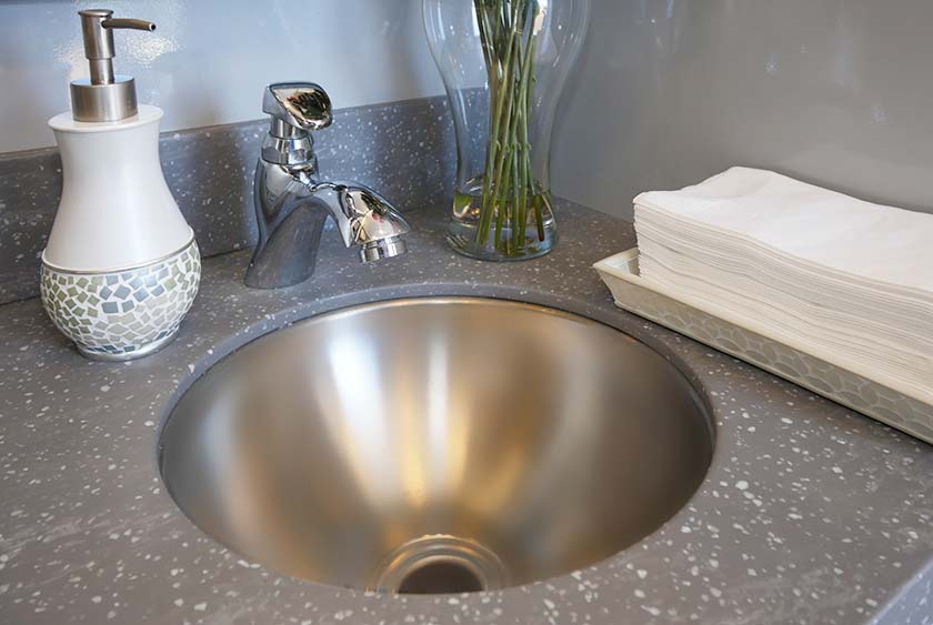 AINLESS HAND WASHING SINK BASINS PROVIDE HOT AND COLD RUNNING WATER OPTIONS ON THE MAIN FLOOR