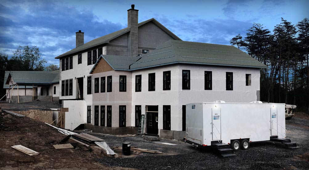 The PLANDOME Restroom Trailer By Residential Area