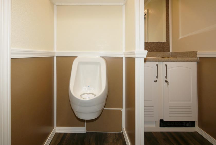 INSIDE VIEW OF MEN'S RESTROOM