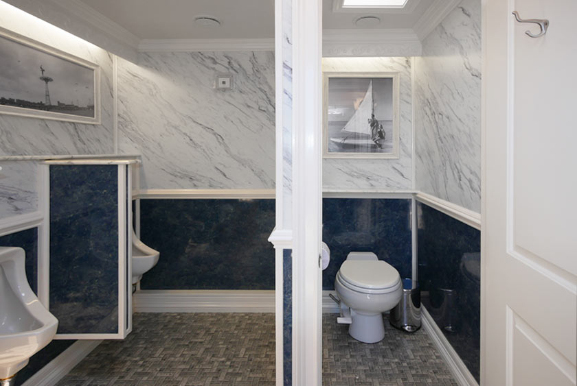 THE ATLANTIC LUXURY RESTROOM TRAILER - MEN'S COMMON AREA