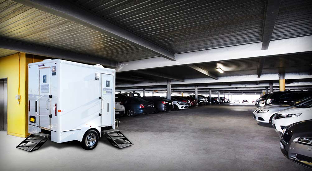 The Bedrock Portable Restroom Trailer