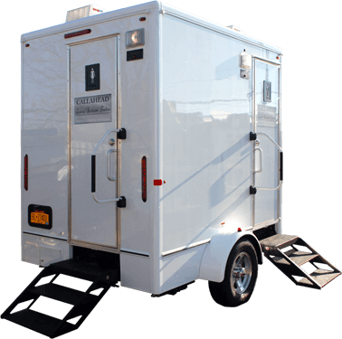 Bedrock Restroom Trailer interior view