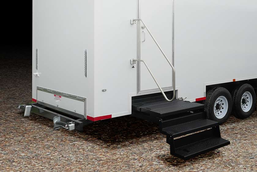 SAFE, STURDY, NON-SKID STAIRS FOR ENTRY AND EXIT