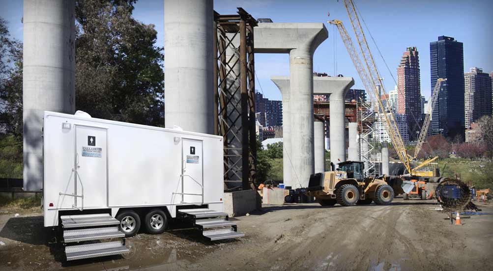 The Calverton Restroom Trailer Near The City