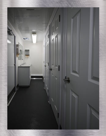 Commercial Restroom Trailer Restroom Interior View