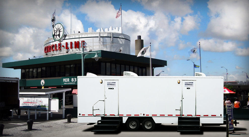 The Commercial Restroom Trailer By The Peir