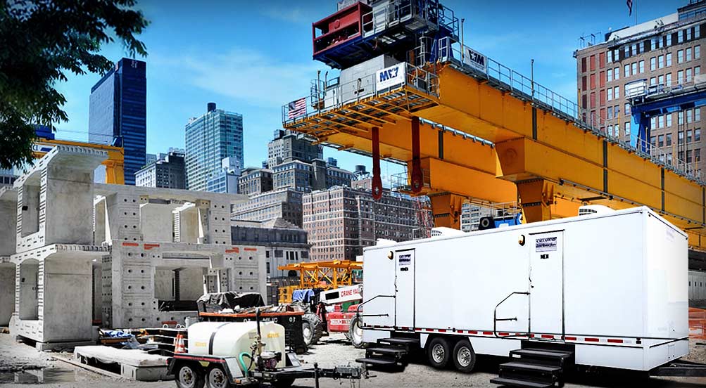 The Commercial Restroom Trailer For City Construction